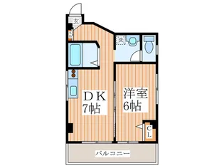 秋桜ハイツ【2階】の間取り