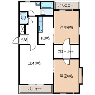 プリムヴェール【3階】の間取り