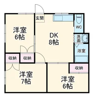 コーポK2【1階】の間取り