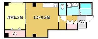 アクアテラスビル【3階】の間取り