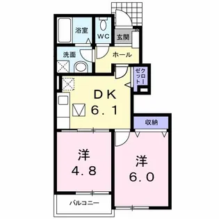 ハピィー【1階】の間取り