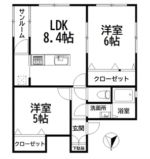 レブリーA棟【2階】の間取り