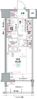 クレヴィスタ阪東橋III【9階】の間取り