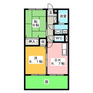エステート【1階】の間取り