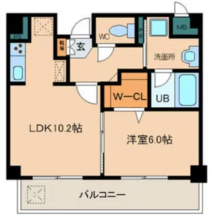 ラパス【2階】の間取り