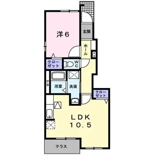 メゾン ソレイユ【1階】の間取り