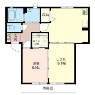 サニーパーク【1階】の間取り