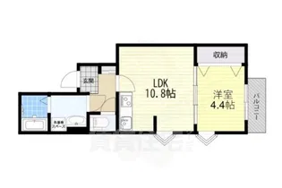 ソフィアウエスト【1階】の間取り