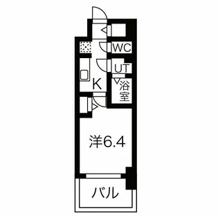 メイクス名駅南II【7階】の間取り