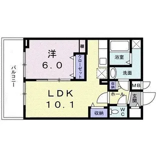 グランツ スエヒロ【9階】の間取り
