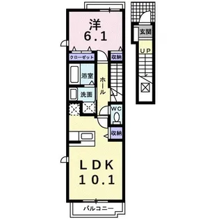 ル・ソレイル【2階】の間取り