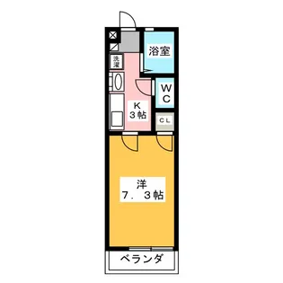 グランドイン モトス【1階】の間取り