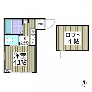 リュミエ妙蓮寺【1階】の間取り
