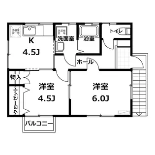 コーポヤマモトA棟【2階】の間取り