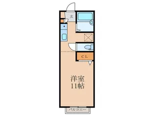 ディアス大田【2階】の間取り