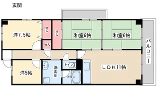 ドルミ新大阪【15階】の間取り