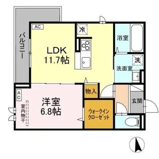 カーサ セレッソ【2階】の間取り