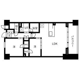 スプランディッド五条堀川【8階】の間取り