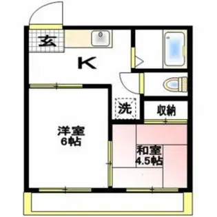 ラフォーレ子母口【1階】の間取り
