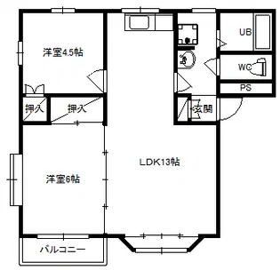 マンション・リベラ【3階】の間取り