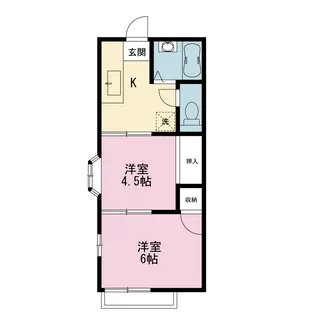 ファミーユK【2階】の間取り