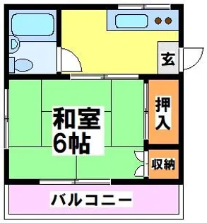 東京都調布市若葉町1【アパート】の間取り