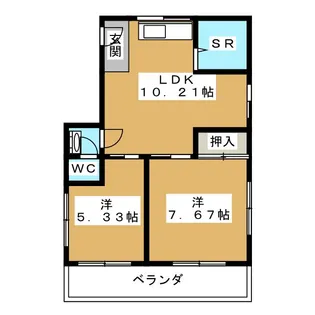 山木ビル【3階】の間取り