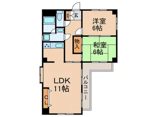 アイエムマンション【4階】の間取り