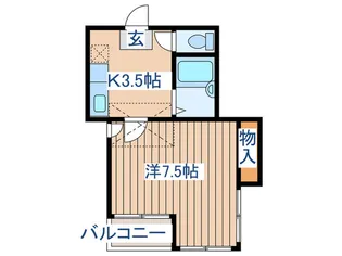 コ-トアルファム-ンリオ【2階】の間取り