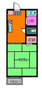 福島県郡山市富田町字向舘【アパート】の間取り