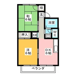 セジュールマルイチA棟【1階】の間取り