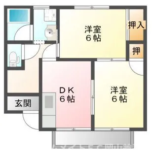 メゾン楢原【1階】の間取り