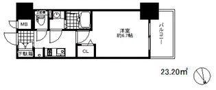 プレサンスザ神戸【3階】の間取り