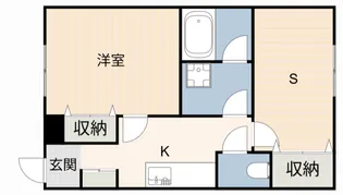 ハイツ新渡場A【1階】の間取り