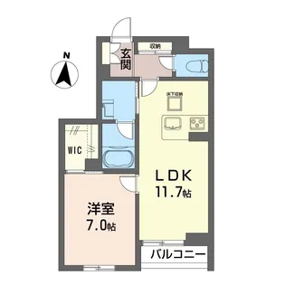 シエルエトワール【1階】の間取り