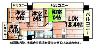 シャトレ大手町N棟【3階】の間取り