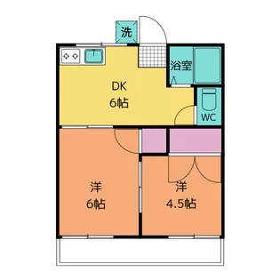 板橋荘【2階】の間取り