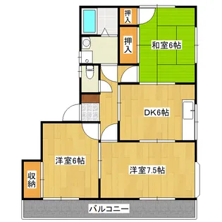 栃木県宇都宮市東宝木町【アパート】の間取り