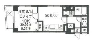 東京都渋谷区東2【マンション】の間取り