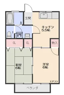 千葉県館山市笠名【アパート】の間取り