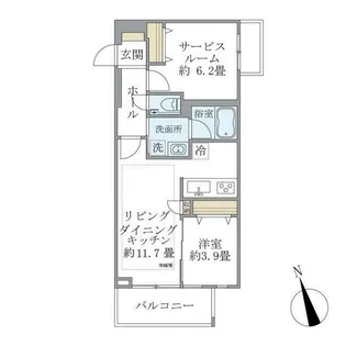 カールスルーエ吉祥寺【1階】の間取り