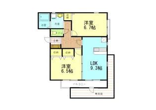 テージス【1階】の間取り