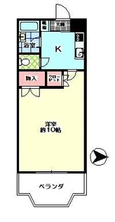 シャングリラ花園【6階】の間取り