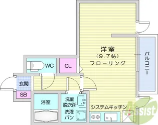 メリディアン岩沼 弐番館【3階】の間取り