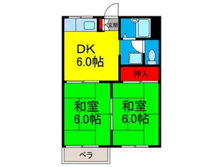 ハイツトヨダ【2階】の間取り