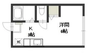 ビーライン北方【1階】の間取り
