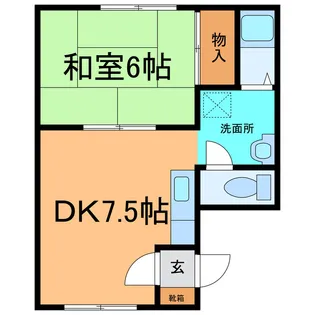 コーポグローバル【2階】の間取り