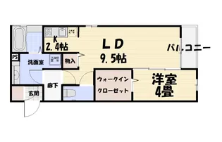 セントポーリア荒田【2階】の間取り