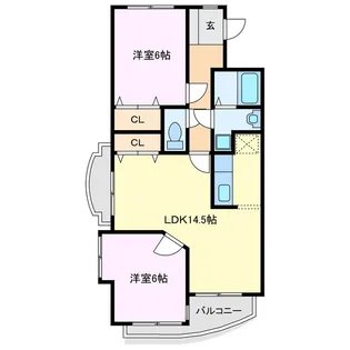 グランディール【2階】の間取り