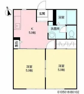 サン・グレイスII棟【1階】の間取り